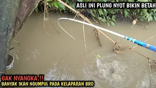 BUKAN MAIN.!! MANCING DI SELOKAN SEHABIS BANJIR BANDANG || IKANNYA PADA RAKUS RAKUS BRO