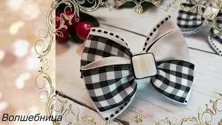 Нарядные мини бантики  из репсовых лент 2,5 см своими руками/DIY ribbon bows