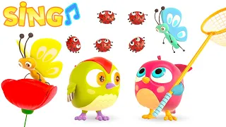 Hop Hop the Owl The Number song for kids | The number songs for children 1-10 & nursery rhymes