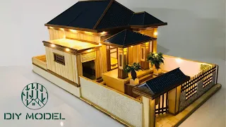 How to make a miniature house from sticks | DIY Model