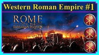 Western Roman Empire Campaign #1 Chaos in a Bun | Rome Total War | Barbarian Invasion