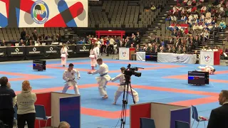 England Male Team Kata Repechage Final Junior European Karate Championships 2019 Denmark