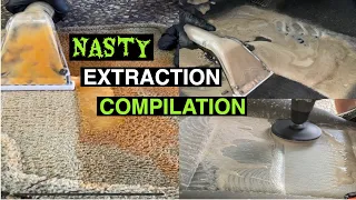 Insane Satisfying Car Interior Extraction Compilation | Deep Cleaning Carpets / Seats