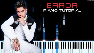 JD Pantoja - ERROR | Piano Cover Instrumental