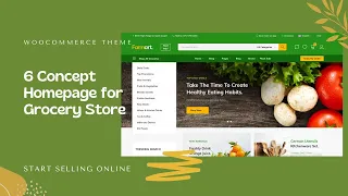 Online Grocery Store Website | Create eCommerce Website Food & Vegetable | Farmart WooCommerce Theme