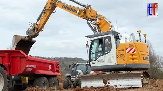 LIEBHERR R 926 compact Loads Tractor Tippers, Remsumgestaltung Winterbach, 03.04.2018.