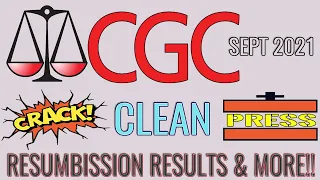 COMIC BOOK PRESSING - CGC RESUBMISSION RESULTS - SEPT 2021 EDITION!