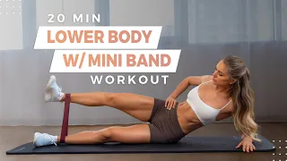 20 MIN BOOTY & LEGS W/ MINI BAND - no jumping, lower body workout