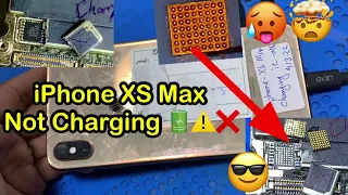 iPhone XS Max Not Charging Repair. Easy and safe way.Charging ic replacement 👨‍🔧✅🔋￼
