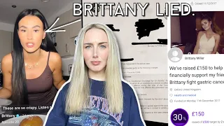 Brittany Miller caught in a go-fund me SCAM🔥 TikToker lied about having cancer