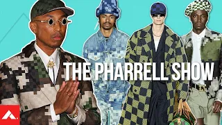 Pharrell Shines with His 2024 Louis Vuitton Debut | UNSCRIPTED