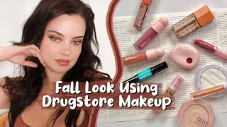 Autumn Look Using Only DRUGSTORE Makeup 🍂 | Julia Adams