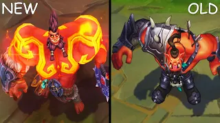 All Dr Mundo Skins NEW and OLD Texture Comparison Rework 2021 (League of Legends)