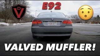 BMW E92 GETS VALVED MUFFLER // VALVETRONIC DESIGNS