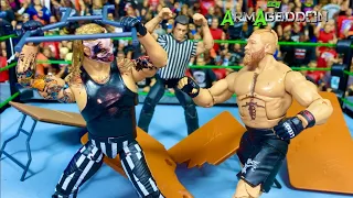 BROCK LESNAR VS THE FIEND BRAY WYATT! GCW ARMAGEDDON ACTION FIGURE MATCH!