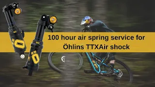 100 hour air spring service on an Öhlins TTXAir rear shock