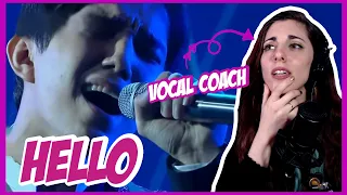 HELLO, DIMASH - Reacciono a mi crush, digo a Dimash | Vocal Coach Reacción