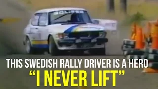 Lifting is not an option! Amazing hillclimb attack by Swedish hero in a SAAB with engine trouble.