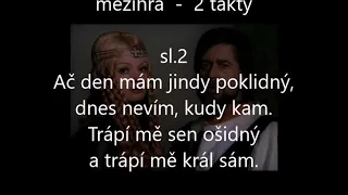 Lásko má já stůňu, Helena Vondráčková, karaoke lyrics