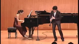 Han Kim plays Sonata for Clarinet and Piano in E-flat Major, Op.167 by Camille Saint-Saens - I & II