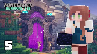 Building a Nether Portal | Minecraft 1.18 Let's Play - Ep. 5