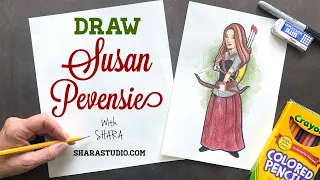 How to draw Susan Pevensie