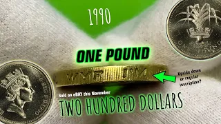 One Pound Coin Found - See How Much It's Worth on eBay!