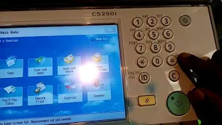 Clearing error codes on Canon c5030,5031,5035.