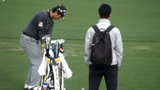 Hideki Matsuyama Wedge Down the Line Augusta National