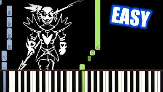 Battle Against a True Hero - Undertale - EASY Piano Tutorial(Synthesia) [TopAnimeMusic]