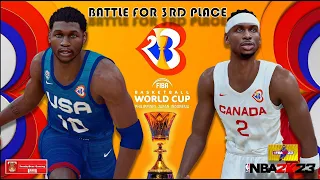 FIBA World Cup 2023 l Canada VS USA l Battle for 3rd place l NBA 2K23 PC Gameplay