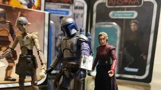 Star Wars Vintage Collection Jango Fett, Profesor Huyang and Elsbeth Morgan triple figure review