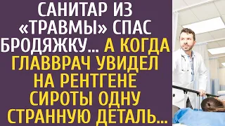 Санитар из «травмы» спас бродяжку… А когда главврач увидел на рентгене сироты одну странную деталь…