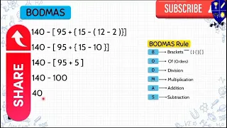 Mathematics | Chapter: Playing with Numbers | BODMAS Rules | Exercise #2.1 | Grade 6