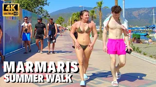 Marmaris Summer Walk | July 2022 Muğla, Turkey [4K UHD 60 fps]
