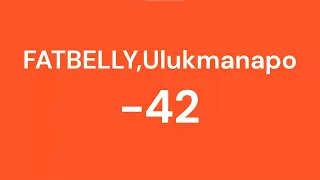 FATBELLY, Ulukmanapo - "-42" | Текст песни