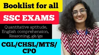 Booklist for all SSC EXAMS|  CGL,CHSL,MTS,CPO| STUTI JAIN