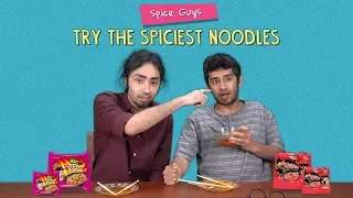 Spice Guys Try The Spiciest Noodles | Ok Tested