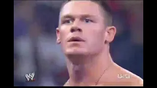 Trish stratus and Carlito and John Cena vs Randy Orton and Lita and Edge raw September 2006 part 1