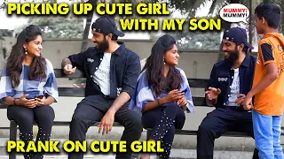 Picking up cute girl😍 with my SON👪 PRANK | Kovai Kusumbu | Kovai360*