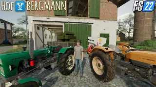 STACKING BALES AND PLANTING POTATOES ON HOF BERGMANN🥔#12 - Farming Simulator 22 Timelapse Gameplay