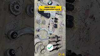 BMW 520D for suspension work | Suspension noise | BMW Suspension repair | #motofyx  #shorts