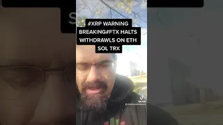 #XRP WARNING + BREAKING NEWS FTX EXCHANGE HALTS WITHDRAWLS ON ETHEREUM SOLANA AND TRX NETWORKS