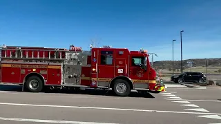 Castle Rock Fire & Rescue Engine 152 Response