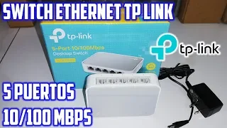 Switch Ethernet TP Link TL-SF1005D Unboxing En Español | 5 Puertos | 10/100 Mbps