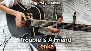 Lenka - Trouble Is A Friend | Fingerstyle cover + Drum | Faiz Fezz