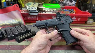 Keltec P17 .22 lr pistol with Romeo zero red dot bench and shooting review