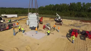 Fairfield Harbour Substation Transformer Delivery, Sept. 2017