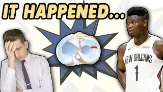 It Happened...Zion Williamson Tore His Meniscus | Doctor Reviews What it All Means