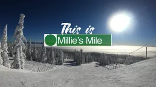 This is Millie's Mile POV at Big White Ski Resort (4k)